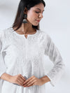 Zeenat: Classic chikankari on pure white cotton