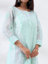 Nazakat Chikankari Kota kurti with Inner