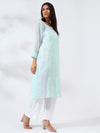 Nazakat Chikankari Kota kurti with Inner