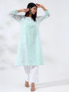 Nazakat Chikankari Kota kurti with Inner