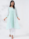 Nazakat Chikankari Kota kurti with Inner