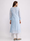 Nazakat Kota blue kurti with Afgani pant