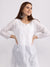 Premium Chanderi Silk White Chikankari Short Kurta