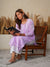 Jugni Mul Cotton Printed Straight Kurti-Purple