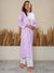 Jugni Mul Cotton Printed Straight Kurti-Purple