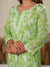 Jugni Mul Cotton Printed Straight Kurti-Light Green