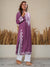 Nilofar: Violet Hand embroidered Rayon Chikankari Kurti