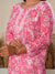 Jugni Mul Cotton Printed Straight Kurti-Pink