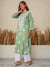 Nilofar: Sage Green hand embroidered Modal Chikankari Kurti