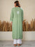 Nilofar: Sage Green hand embroidered Modal Chikankari Kurti