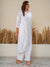 Your Highness: White Luxurious Chikankari Premium Muslin Straight Kurti