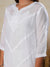 You highness muslin white kurti with Chikankari pants