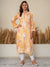 Jugni Sunset Mul cotton Chikankari kurti with Dhoti Pant