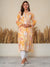 Jugni Sunset Mul cotton Chikankari kurti with Dhoti Pant