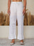 You highness muslin white kurti with Chikankari pants