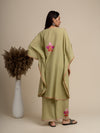 KHIZAN-Kashmiri kaftan set Pista Green