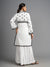 Noor: Pure cotton white Monochrome chikankari kurti