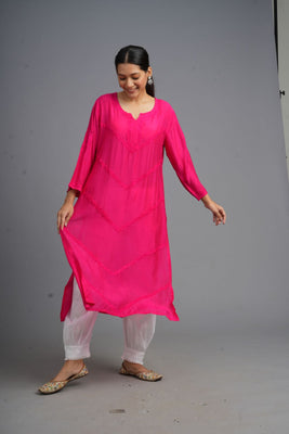 Your Highness:Fuscia pink kurti