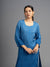 Shahana: Muslin Chikankari kurti,crafted with fine Bakhiya embroidery & Mukhesh work