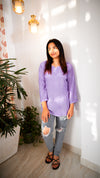Linen short chikankari tops with silk thread embroidery