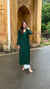 ADA “Silk-Thread Embellished Viscose Chikankari Kurti Green