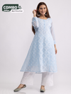 Nazakat Kota blue kurti with Afgani pant