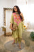 KHIZAN-Kashmiri kaftan set Pista Green